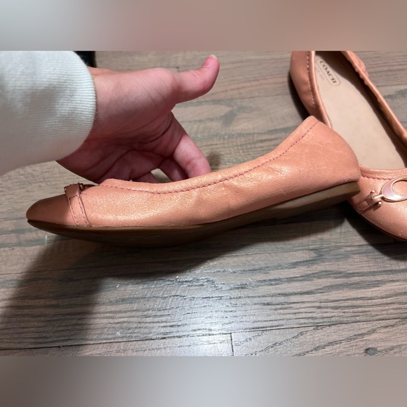 Coach ballet flats women’s shoes size 6 pale pink slip on - Picture 8 of 13